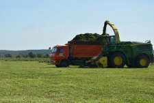 Alfalfa harvesting in Kaluzhskaya Niva
