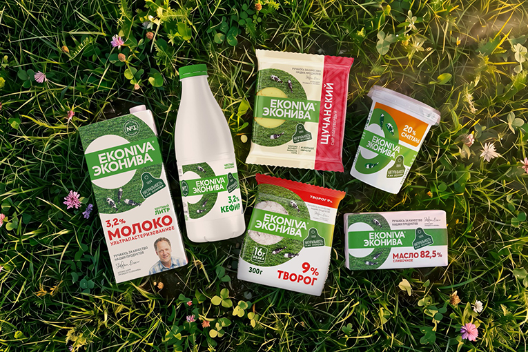 EkoNiva redesigns the packaging of its dairy products